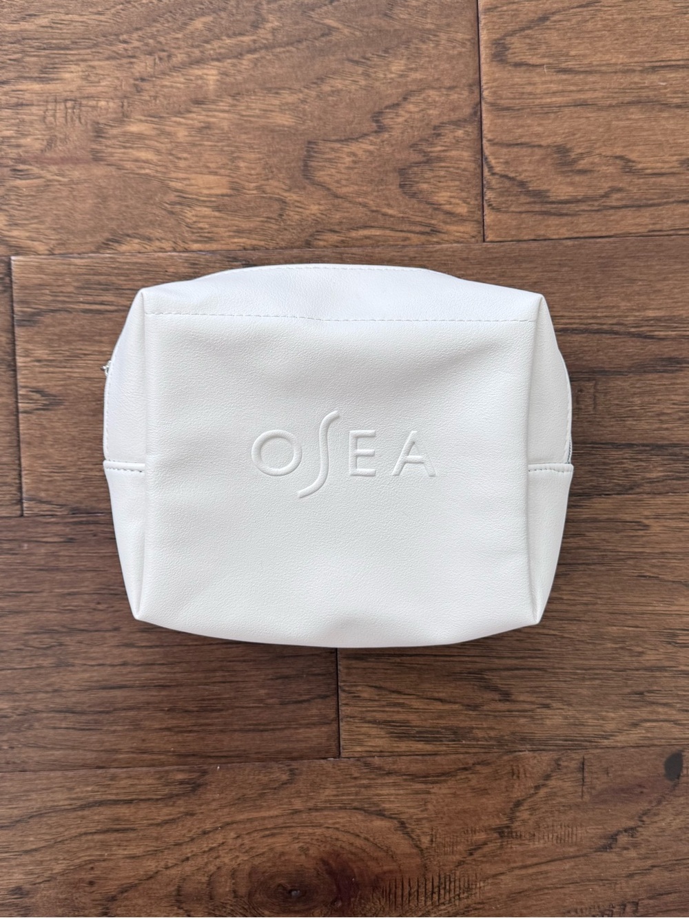 EUC OSEA White Embossed Cosmetic Bag